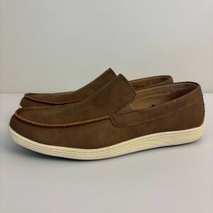 IZOD Seapoint Tan Loafers Men’s Size 8 Slip On Comfort Memory Foam Casual Shoes
